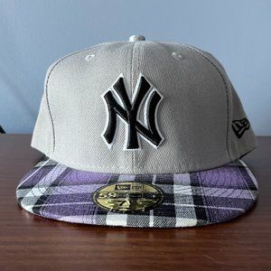 NY Yankees Baseball Hat Plaid - New Era MLB - Authentic Hat 59Fifty